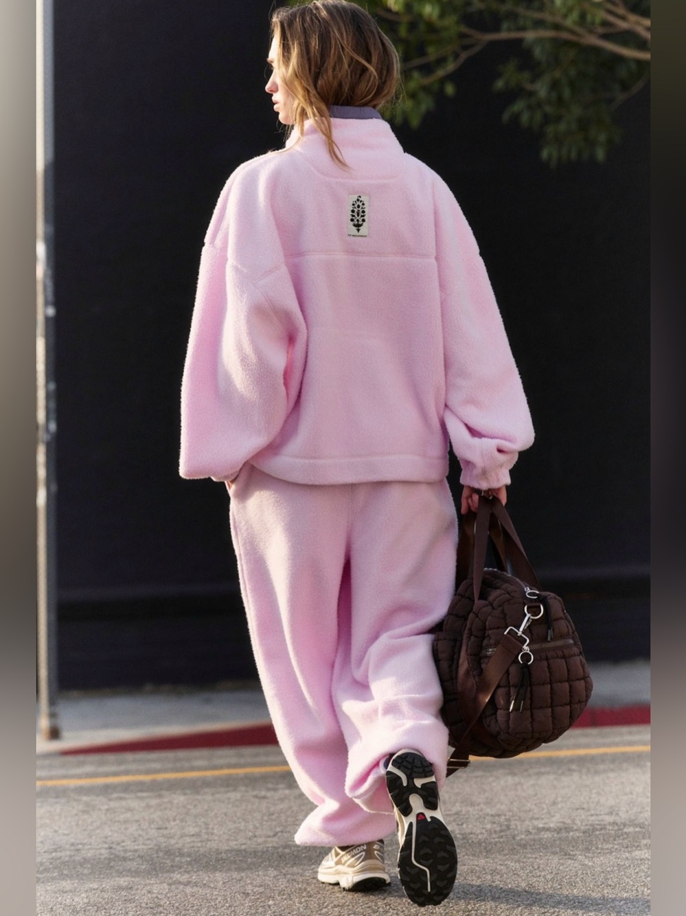 Free People Movement Role Call Set in Powder Pink Combo Size L NWT - Picture 2 of 9
